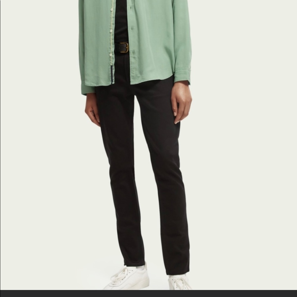 Scotch & Soda Skim Organic Cotton Jean in Black